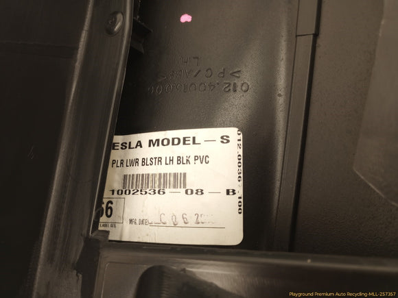 Tesla Model S Driver Left Rear Lower C Pillar Trim