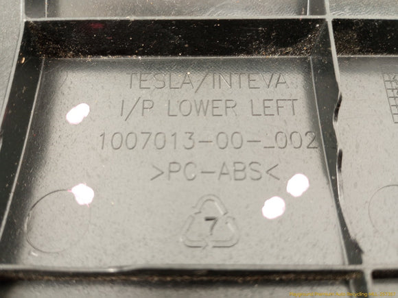 Tesla Model S Driver Left Front Lower Dash Knee Trim