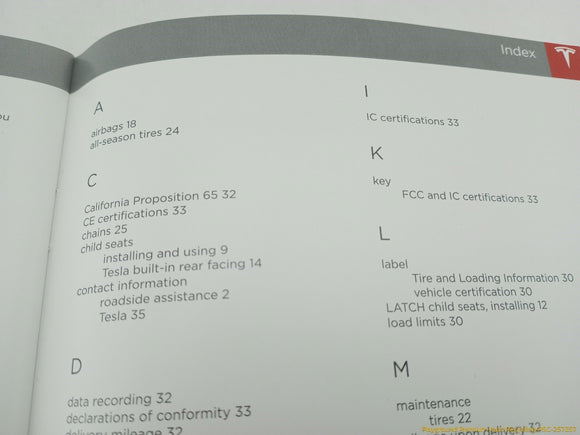 Tesla Model S Quick Guide Manual