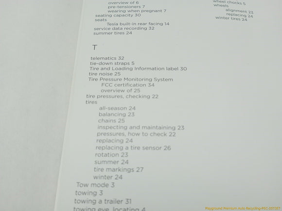 Tesla Model S Quick Guide Manual