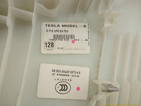 Tesla Model S Pair Of Upper B Pillar Trim