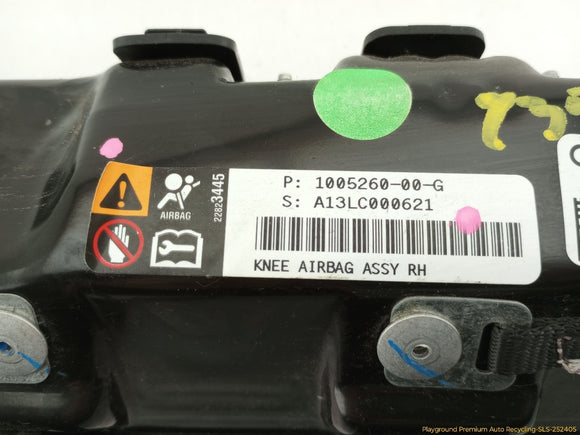 Tesla Model S Passenger Right Dashboard Knee Airbag