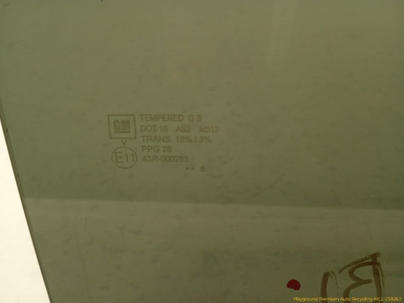 Hummer H3 Driver Left Rear Door Window Glass