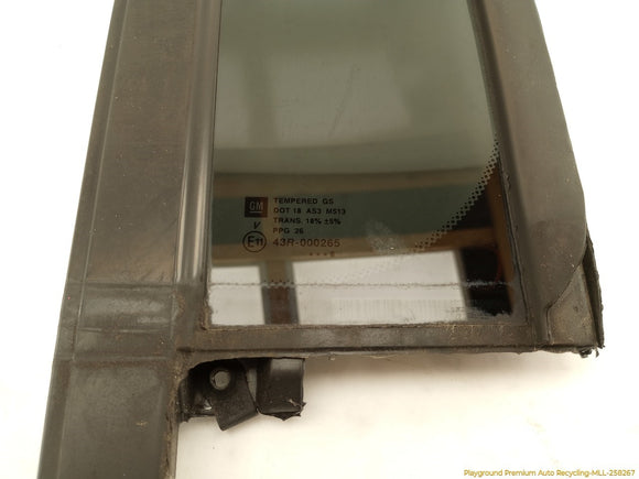 Hummer H3 Driver Left Rear Door Vent Glass