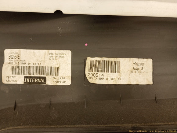 Hummer H3 Passenger Right Front Door Trim