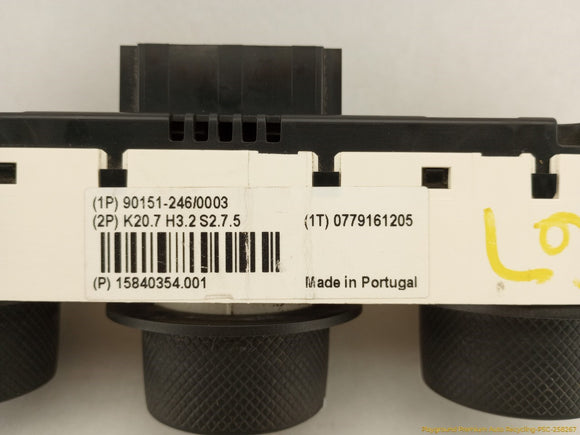 Hummer H3 Climate Control Switch