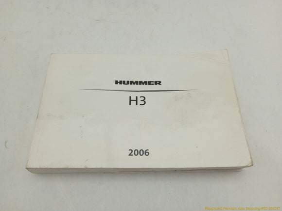 Hummer H3 Owner's Manual
