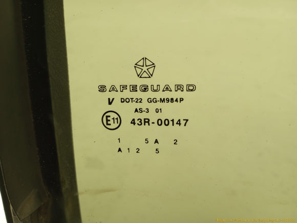 Jeep Liberty Passenger Right Rear Door Vent Glass