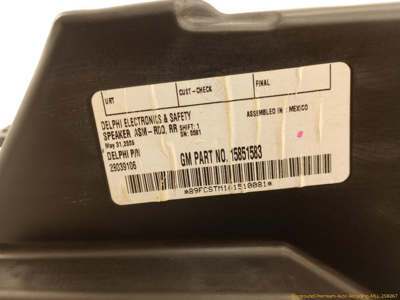 Hummer H3 Driver Left Rear Subwoofer Speaker