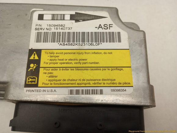 Hummer H3 Airbag Control Module