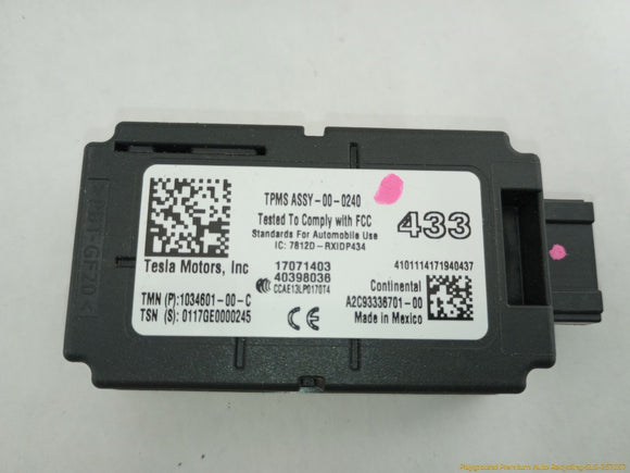 Tesla Model S Tire Pressure Module Control