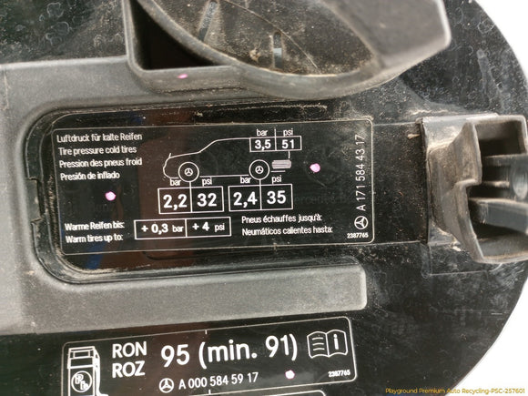 Mercedes SLK280 Fuel Filler Door