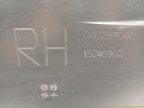 Hummer H3 Passenger Right Rear Inner Fender Liner