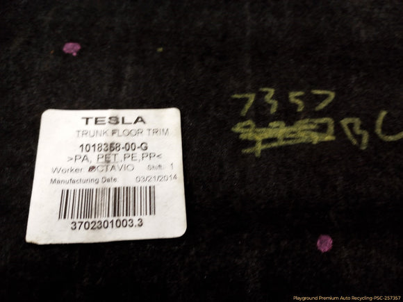 Tesla Model S Set Of Rear Trunk Trim