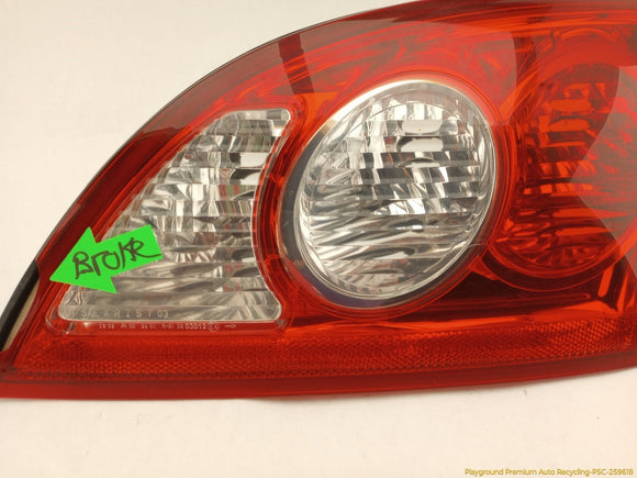 Chrysler Crossfire Passenger Right Tail Lamp