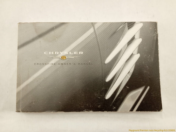 Chrysler Crossfire Owner's Manual