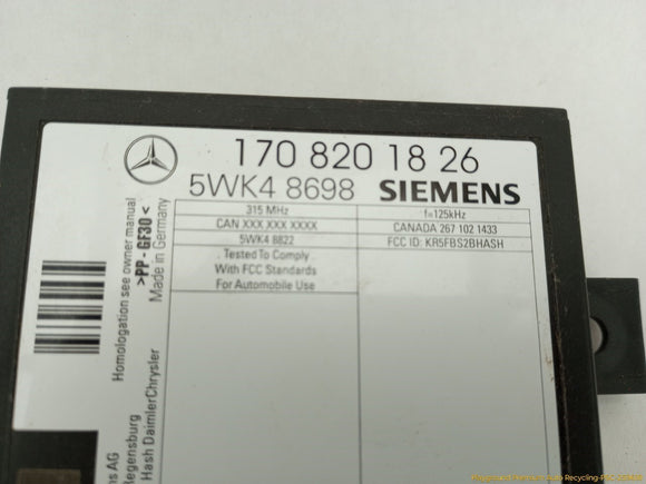 Chrysler Crossfire Theft Locking Immobilizer Module