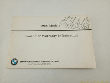BMW 735i Owner's Manual - 0