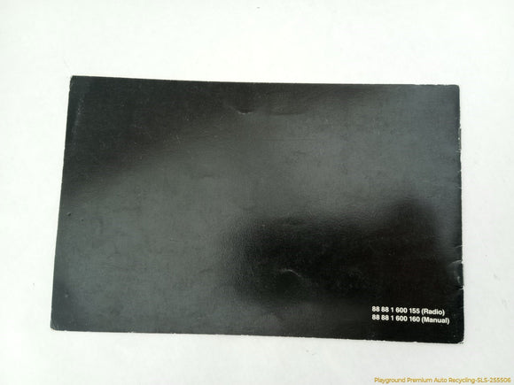 BMW 735i Owner's Manual