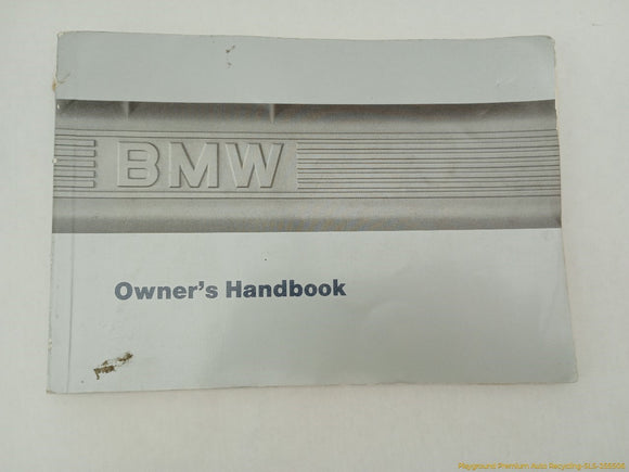 BMW 735i Owner's Manual