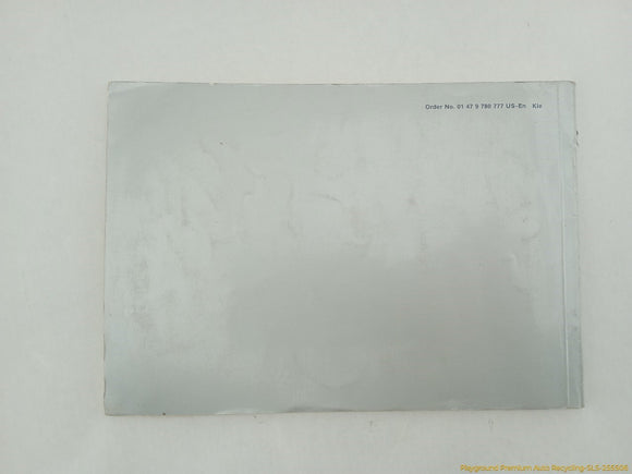 BMW 735i Owner's Manual