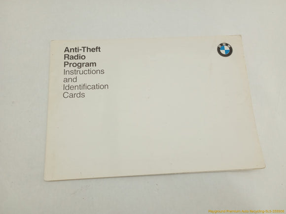 BMW 735i Owner's Manual