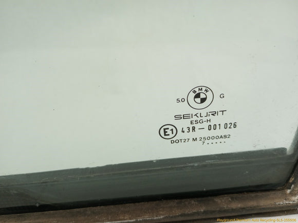 BMW 735i Passenger Right Rear Quarter Vent Glass