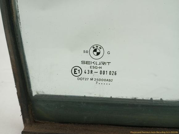 BMW 735i Driver Left Rear Quarter Vent Glass