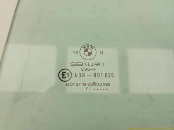 BMW 735i Driver Left Rear Door Glass