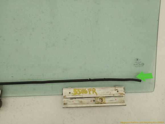 BMW 735i Passenger Right Front Door Glass