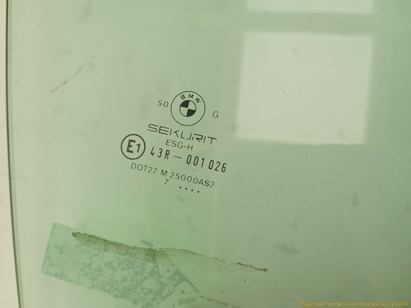 BMW 735i Passenger Right Front Door Glass