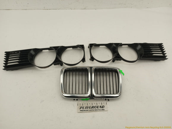 BMW 735i Set Of 3 Front Bumper Upper Grille