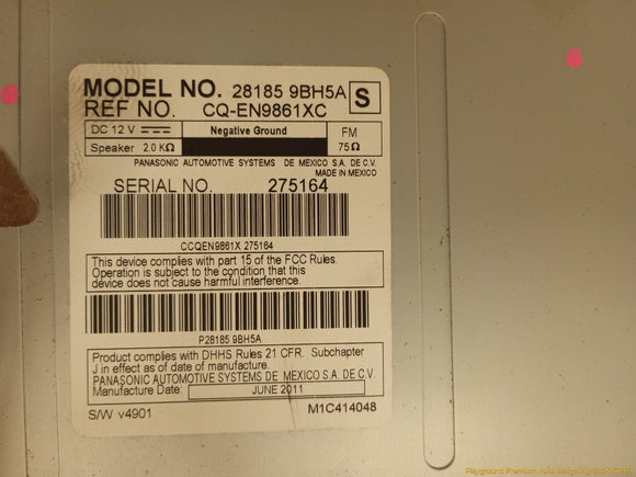 Nissan Xterra Radio Audio CD Player