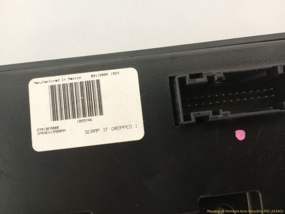Nissan Xterra Climate Control Switch