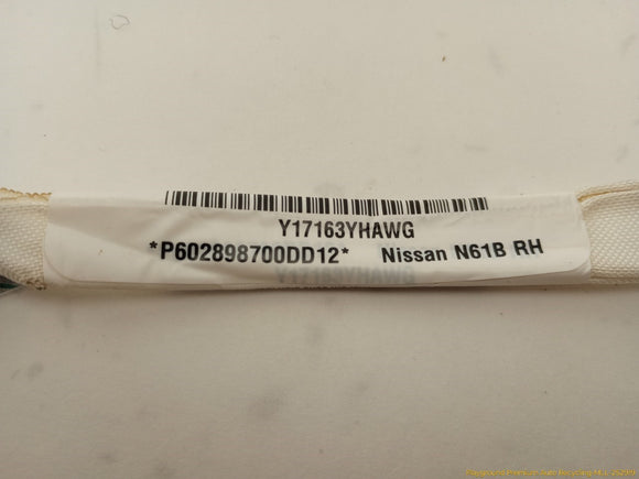 Nissan Xterra Passenger Right Side Curtain Airbag