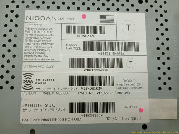 Nissan Xterra Satellite Receiver Control Module