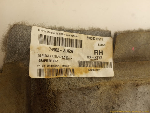 Nissan Xterra Passenger Right Front Floor Carpet