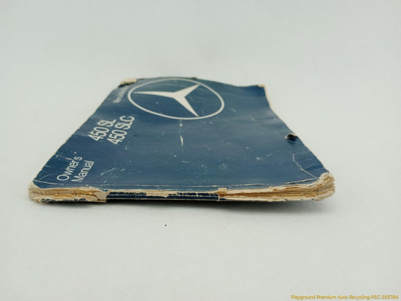 Mercedes 450SL Owner's Manual