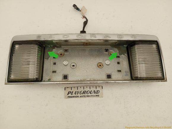 Cadillac Eldorado License Plate Lamp Trim