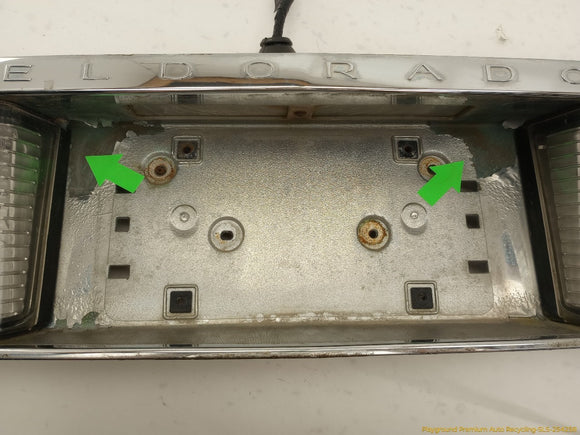 Cadillac Eldorado License Plate Lamp Trim