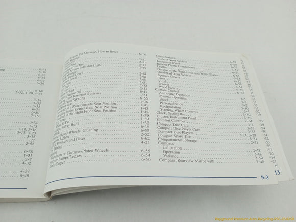 Cadillac Eldorado Owner's Manual
