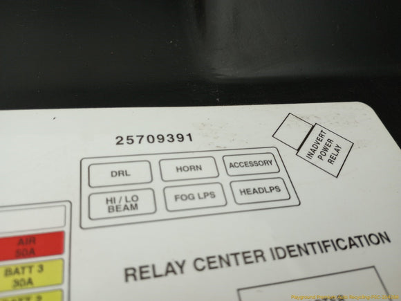 Cadillac Eldorado Engine Fuse Box Shield Cover