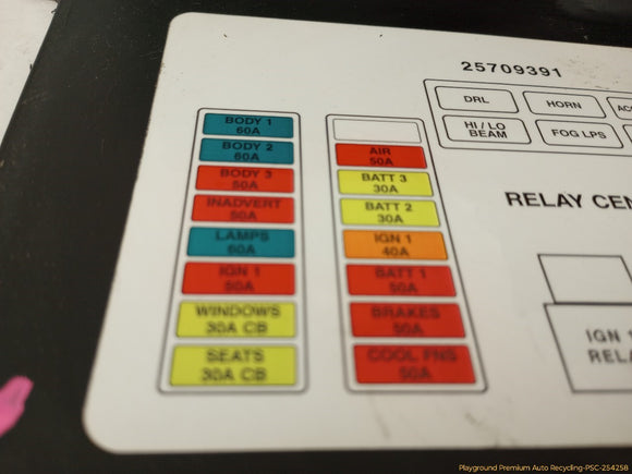Cadillac Eldorado Engine Fuse Box Shield Cover