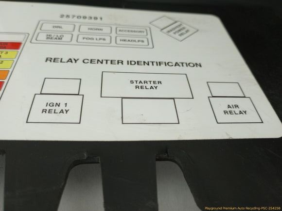 Cadillac Eldorado Engine Fuse Box Shield Cover