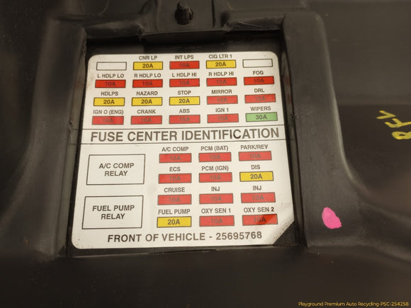 Cadillac Eldorado Engine Fuse Box Shield Cover