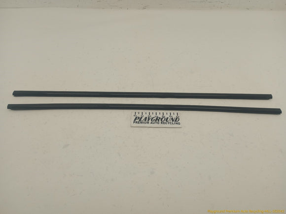 BMW 645CI Pair Of Front Door Window Sweep Trim