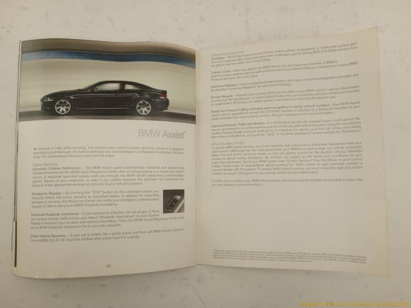 BMW 645CI Owner's Manual