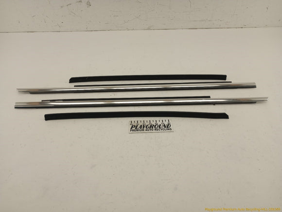 Audi A4 Allroad Set Of Front Door Window Sweep Trim