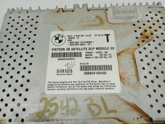 BMW 645CI Sirius Satellite Receiver Module