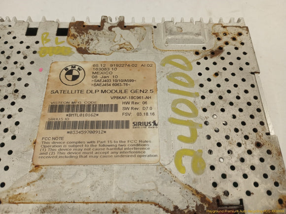 BMW 650i Sirius Satellite Receiver Module